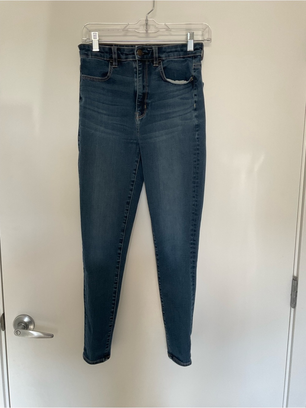 Dark Blue High-Rise Women's Skinny Jeans